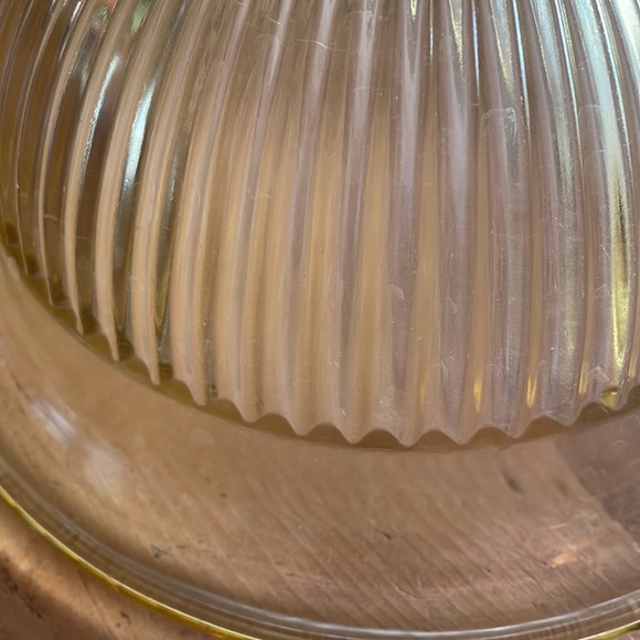 Vintage Federal Glass Amber/ Yellow Bowl - Picture 6 of 10